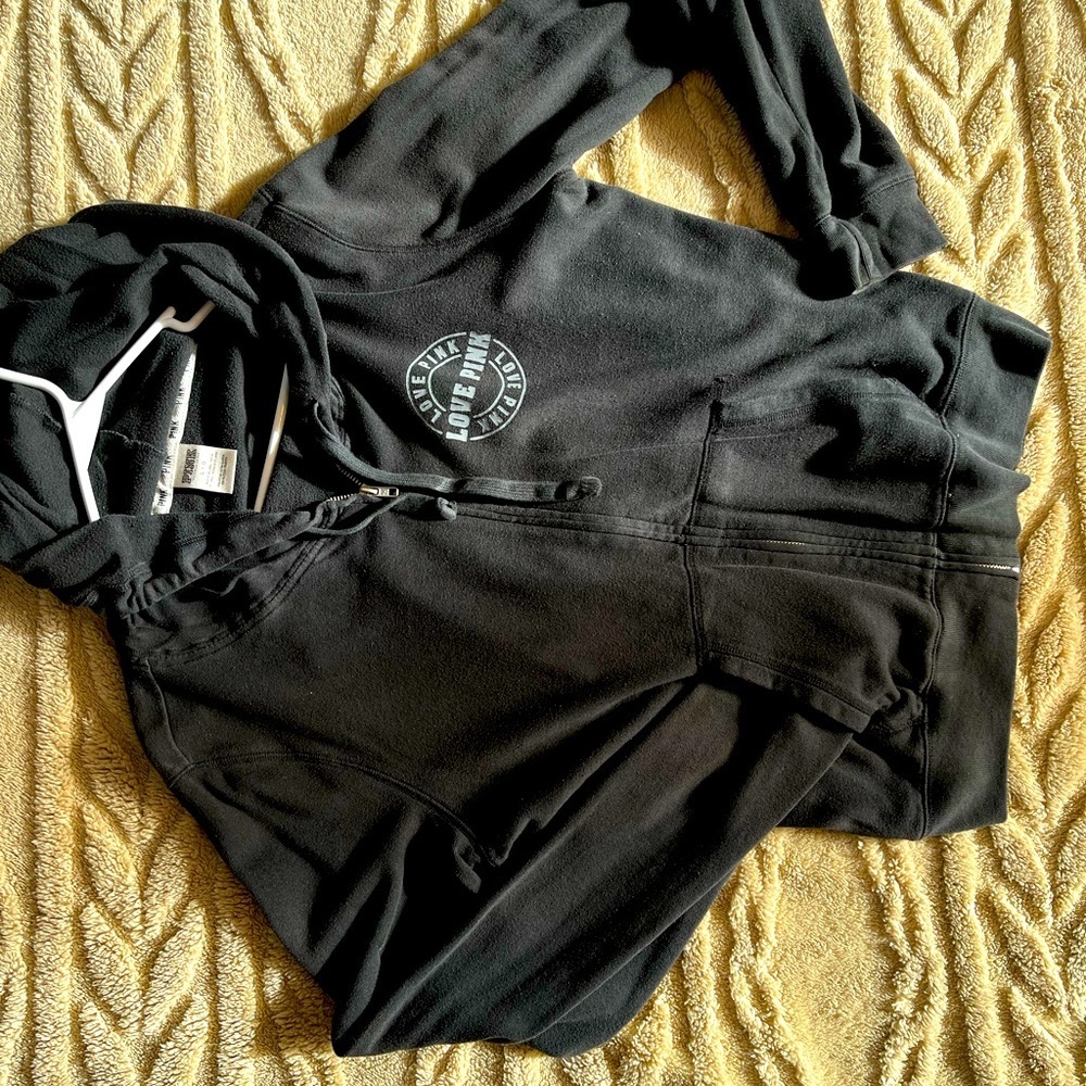 Pink zip up hoodie